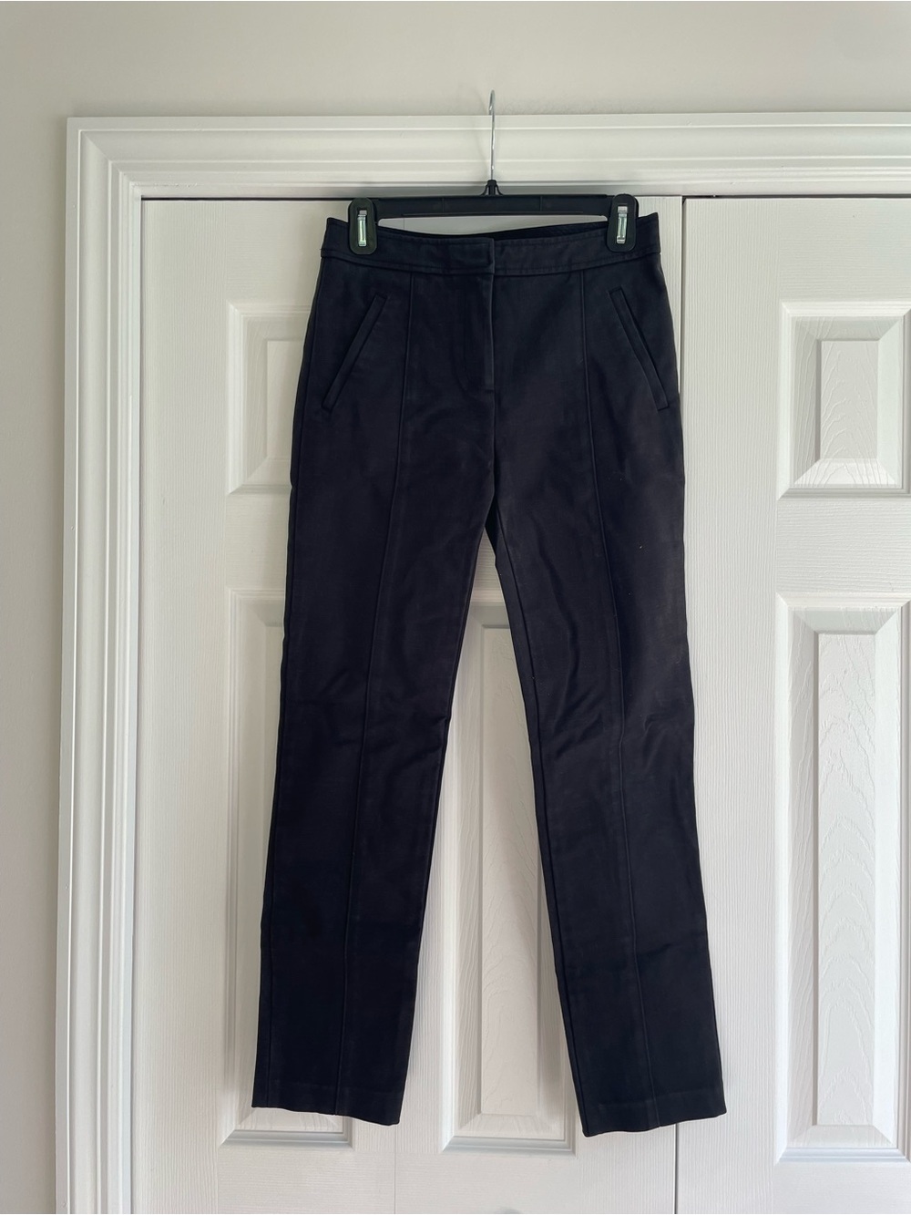 Tory Burch Black Straight Leg Slacks